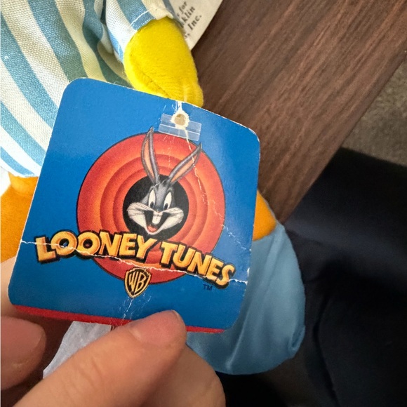 VTG Looney Tunes Plush Set – 1994 Taz + 1997 Tweety in Pajamas – With Tags - Picture 5 of 7